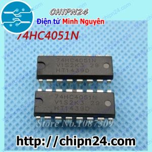 [DIP] IC 744051 74HC4051 DIP-16 (74HC4051N) (IC dồn/ tách kênh )