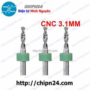 [DT4] Mũi khoan mạch in CNC 3.1mm (Mạch điện tử, PCB)